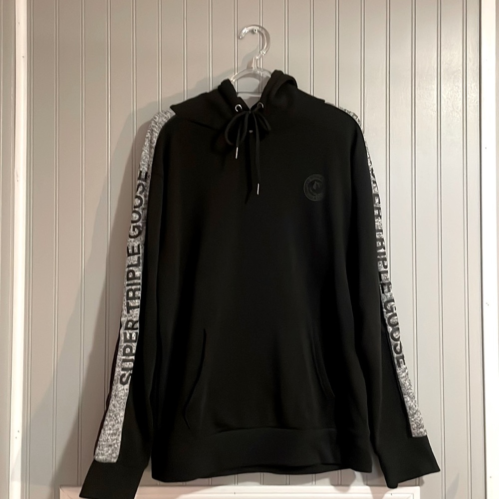 Men’s Super Triple Goose Hoodie - Black - US Large